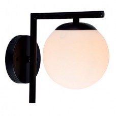 Απλίκα Τοίχου 1xE27 230V Μαύρη 955RITA1W/WHBL